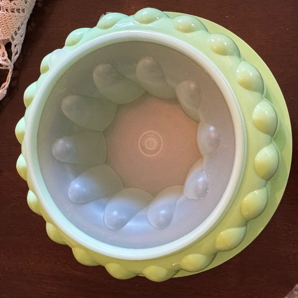 Vintage TUPPERWARE Jello Mold Ring Bundt Lime Green